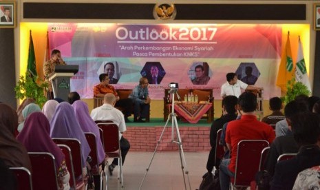 Suasana Seminar  Outlook 2017  di Kampus STEI SEBI Depok, Jawa Barat, Selasa (27/12/2016).