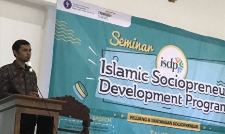 Suasana seminar “Peluang dan Tantangan Sociopreneur” di kampus IPB Dramaga,Bogor, Jawa Barat, Senin (4/12).