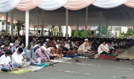 Suasana Shalat Idul Fitri 1439 H di Balai Kota Bogor, Jumat (15/6).