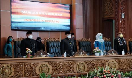 Suasana sidang paripurna di gedung DPRD Kota Depok (ilustrasi).