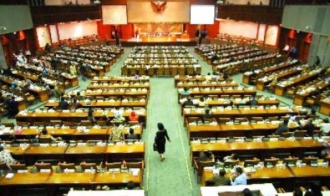 Suasana sidang paripurna DPR.  (Foto file)