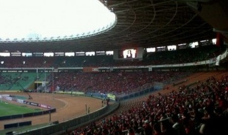 Suasana Stadion GBK. Ilustrasi