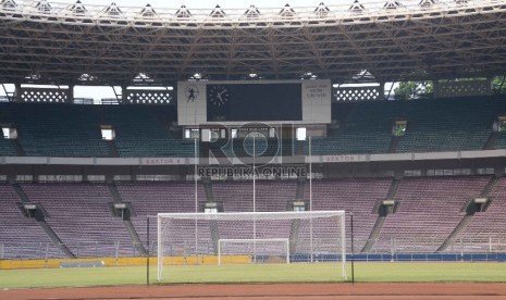 Suasana Stadion Utama Gelora Bung Karno (GBK), Jakarta, Jumat (16/10).