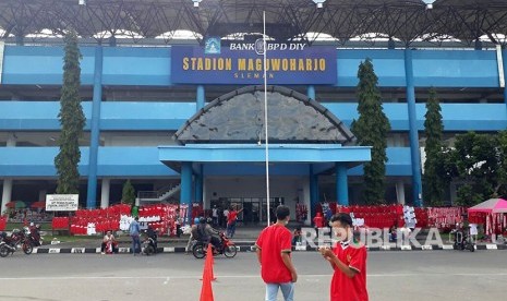 Suasana Stadion Maguwoharjo di Kabupaten Sleman. 