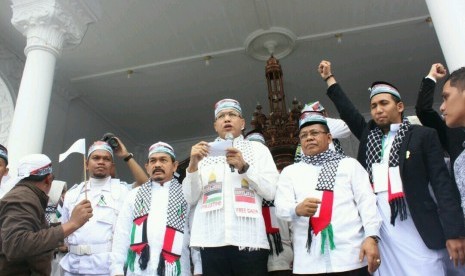 Suasana Tabligh Akbar Aceh, Ahad (6/8).