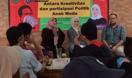 Suasana talk show bertajuk partisipasi poltik (Ilustrasi)