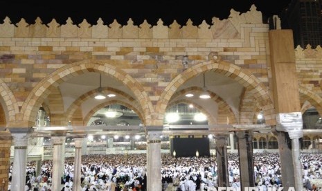 Suasana Tawaf di Masjidil Haram. (Republika/Muhammad Subarkah)