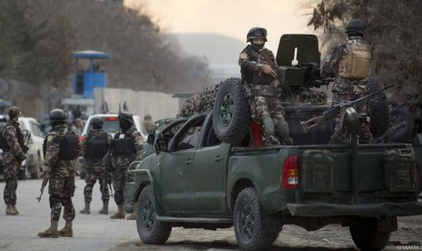 Suasana tentara di Kabul.