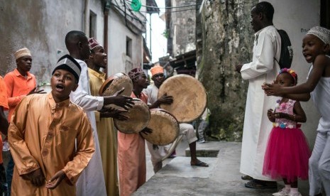 Suasana tradisi Idul Fitri di Zanzibar 