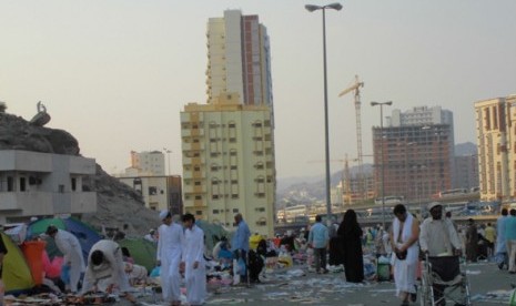 Suasana wilayah sekitar Mina.