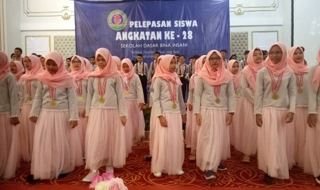 Suasana wisuda SD Bosowa Bina Insani angkatan ke-28.