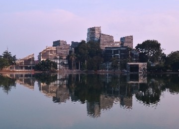 Sudut kampus Universitas Indonesia (UI), Depok, Jawa Barat.