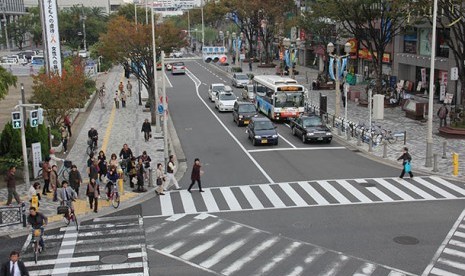 Salah satu sudut kota di Sakai,Osaka Jepang