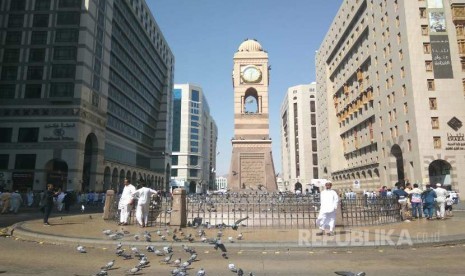 Sudut Kota Madinah mulai lengang setelah ditinggal jamaah  haji 