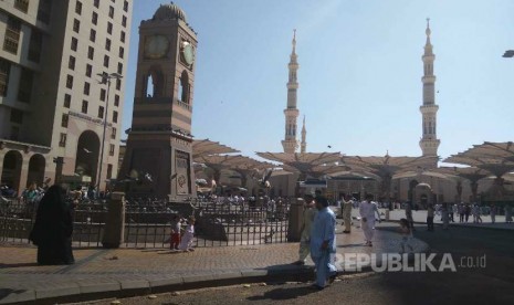 Sudut Kota Madinah mulai lengang setelah ditinggal jamaah  haji 