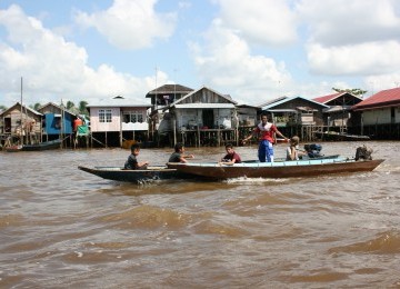 Sungai Mahakam di Samarinda, Kalimantan Timur (ilustrasi)