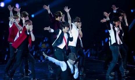 Super Junior in action (photo file)  