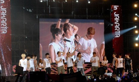 Super Junior's last year performance in Jakarta, Indonesia.