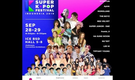 Super Kpop Festival diselenggarakan di ICE BSD, Sabtu (28/9) sampai Ahad (29/9).