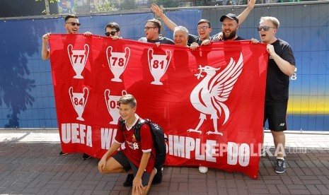 Suporter Liverpool di Kota Kiev Ukraina