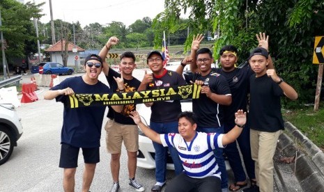 Suporter Malaysia di Stadion Shah Alam.