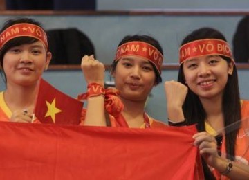 Suporter Vietnam di SEA Games 2011.