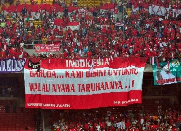 Suporter timnas Indonesia