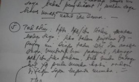 Surat dari Akil Mochtar untuk Hakim MK