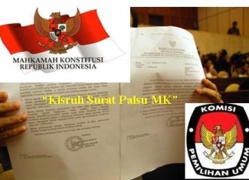 Surat palsu MK (Ilustrasi).