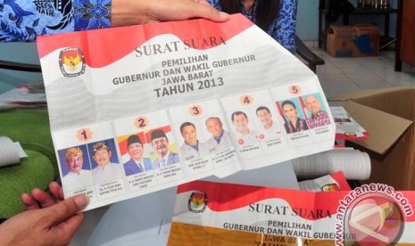 Surat suara Pilkada Jabar 