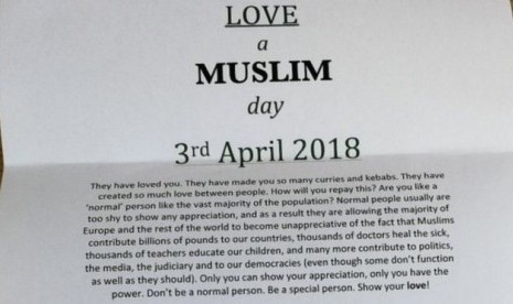 Surat yang mengajak warga Inggris menyayangi Muslim. Surat tersebut dibuat untuk menyaingi surat 'Hari Menghukum Muslim'. 