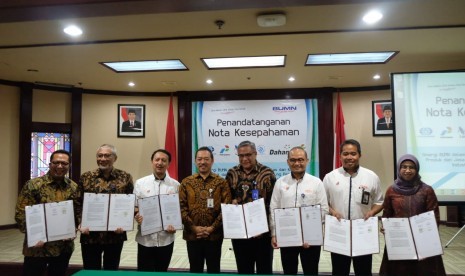 Surveyor Indonesia (Persero) (PTSI) menandatangani Nota Kesepahaman dengan enam BUMN