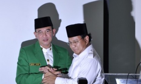 Suryadharma Ali bersama dengan Prabowo Subianto