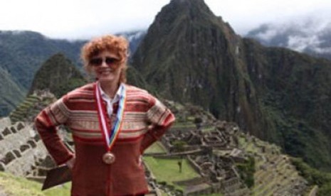 Aktris senior Susan Sarandon (Dok). Pada 17 November 2023, Sarandon mengikuti aksi massa pro-Palestina di di New York, Amerika Serikat.