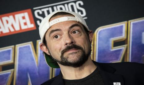 Sutradara Kevin Smith hadir di premier film Avengers: Endgame di LA Convention Center, Los Angeles, California, AS, 23 April 2019. Smith tak habis pikir dengan keputusan Warner Bros putuskan batalkan penayangan Batgirl, tetapi tetap merilis The Flash.