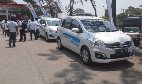 Suzuki 'New Ertiga'yang siap diuji dalam test drive dari Jakarta menuju Cirebon