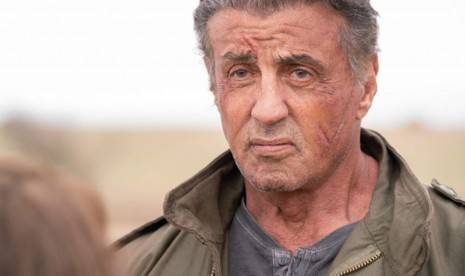 Sylvester Stallone dalam Rambo: Last Blood. Stallone memiliki tiga anak perempuan.