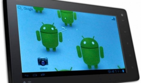 Tablet dengan sistem operasi Android 4 (ilustrasi)