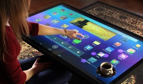 Tablet raksasa. Ilustrasi