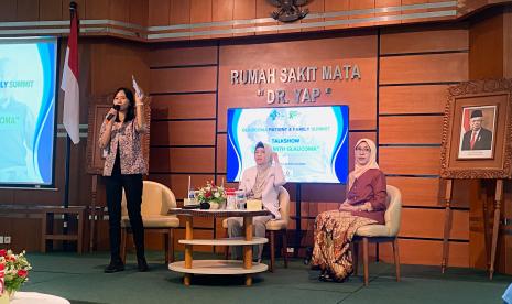 Talk Show Living With Glaucoma yang diselenggarakan di Rumah Sakit Mata Dr YAP, Jumat (23/2/2024).