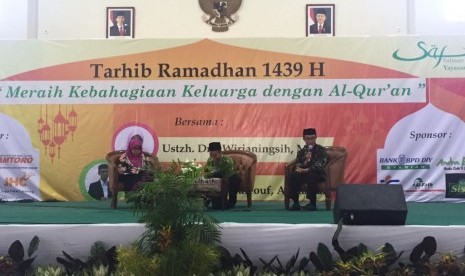 Talkshow dalam kegiatan Tarhib Ramadhan.