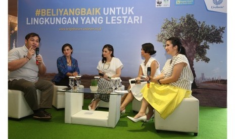 Talkshow dalam rangka kampanye Unilever untuk program pelestarian lingkungan lewat  #beliyangbaik.