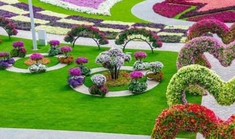 Taman bunga Dubai Miracle Garden. Dubai Miracle Garden Dibuka dengan Atraksi Baru