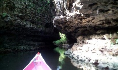 Taman hutan batu Rammang-Rammang, Maros, Sulawesi Selatan