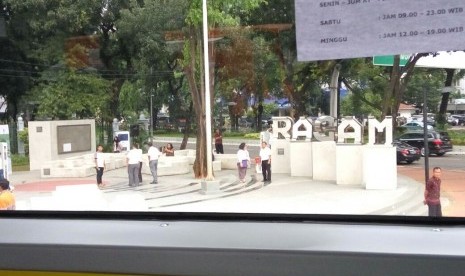 Taman Pandang Istana yang akan menjadi salah satu titik pemberhentian City Tour Bus TransJakarta.