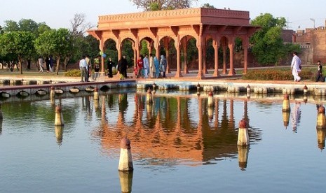 Taman Shalimar di Kota Lahore, Pakistan.