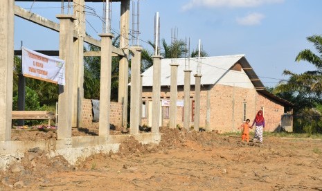 Tampak dari jauh, program rumah dai telah dilaksanakan dan kini telah ditempati oleh dai tangguh BMH, Ustaz Sholihun.