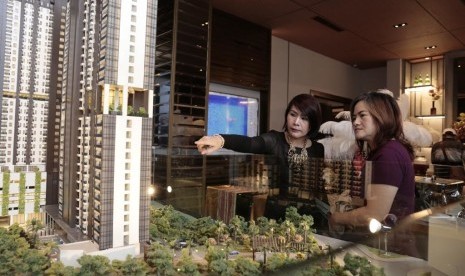 Tampak maket apartemen Vasaka Solterra di Jakarta Selatan