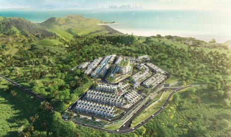 Tampak maket Serenity Central Cluster Hills Side Batam