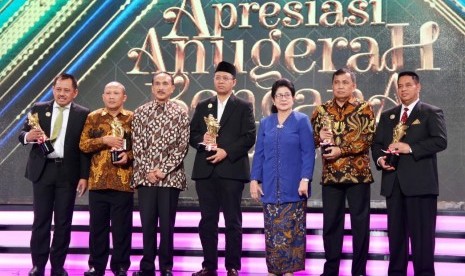 Tampak para peserta penerima Apresiasi Anugerah Kencana Tahun 2018